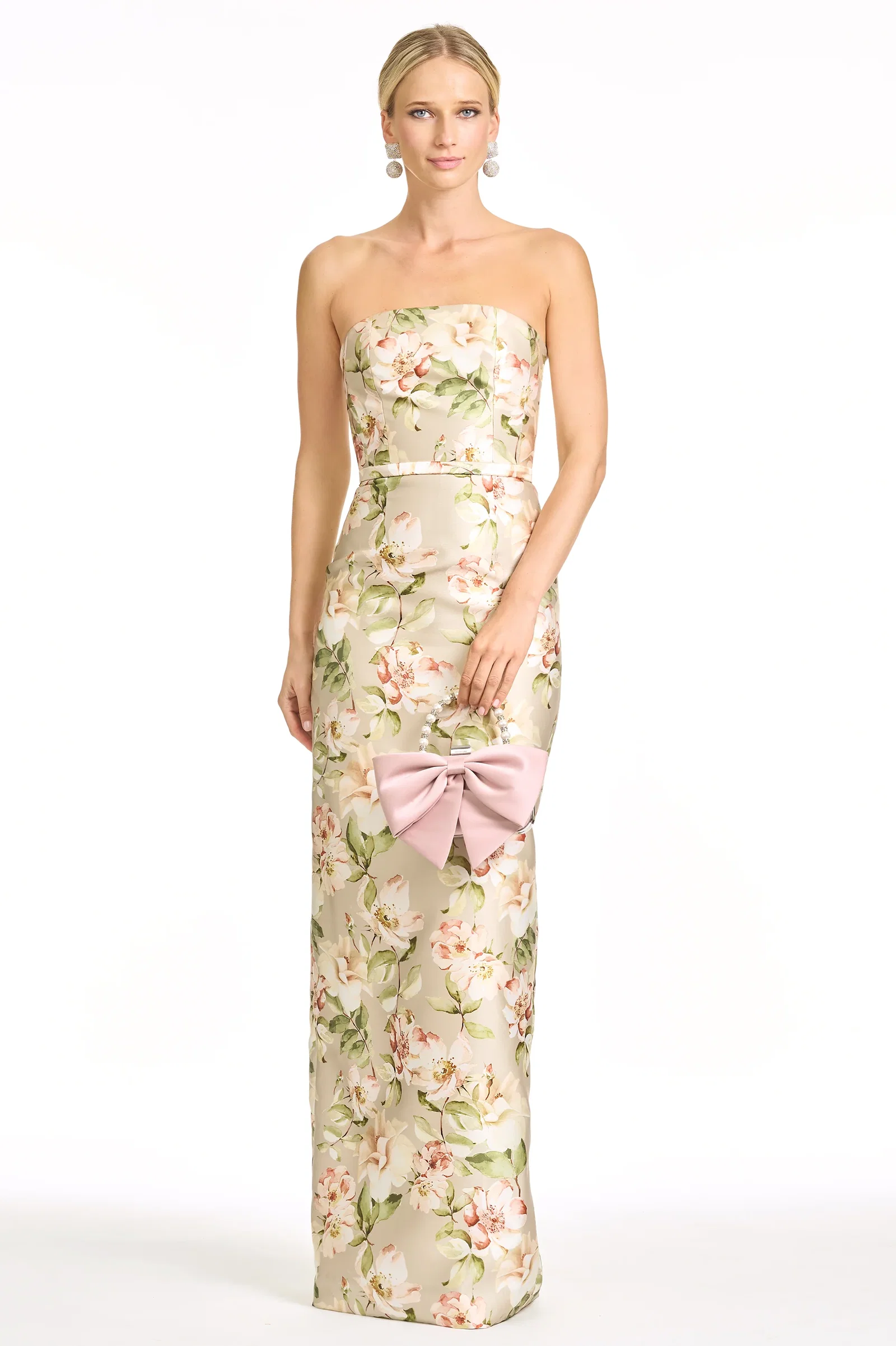 Image of SOPHIA GOWN - PEWTER CAMELLIA