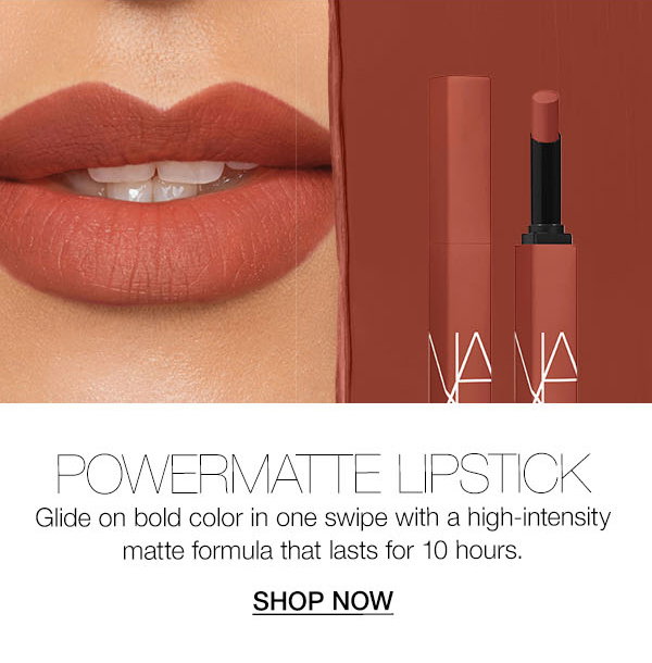 Slot 6: Glide on bold color in one swipe with Powermatte Lipstick’s high-intensity matte formula that lasts for 10 hours.
