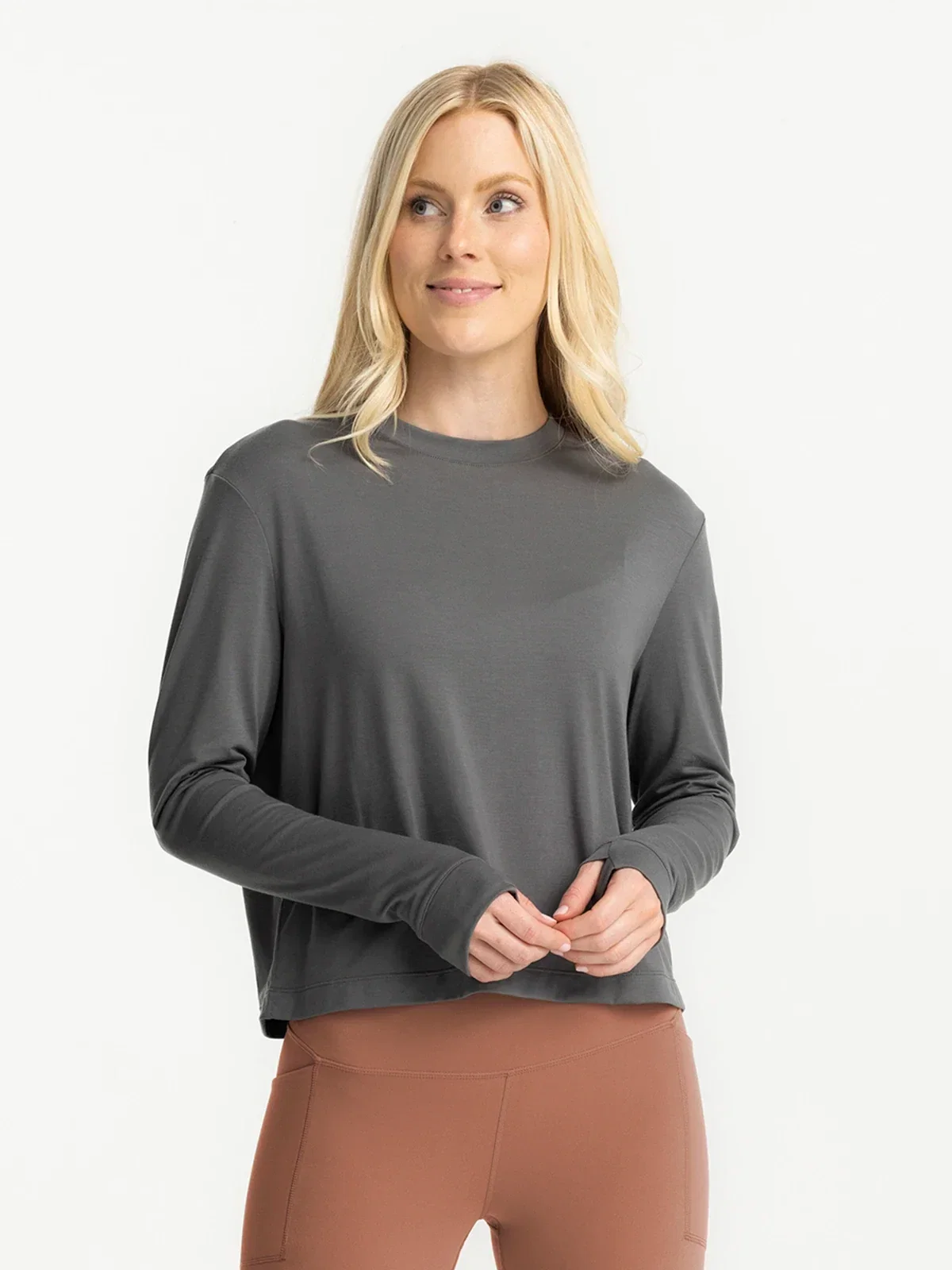 Image of Women's Elevate Long Sleeve - Smoke