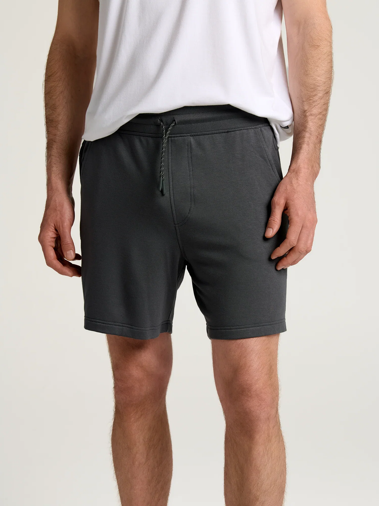 Image of Men's Bamboo Lightweight Fleece Short - Black Sand