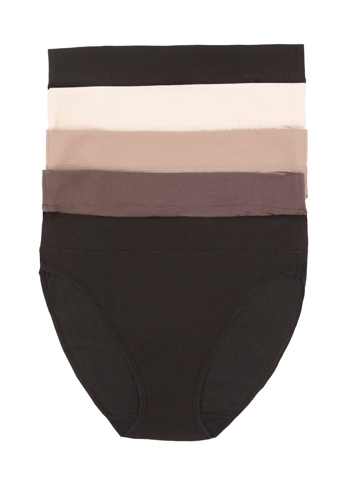 Image of Pima Cotton Hi-Cut Underwear 5-Pack