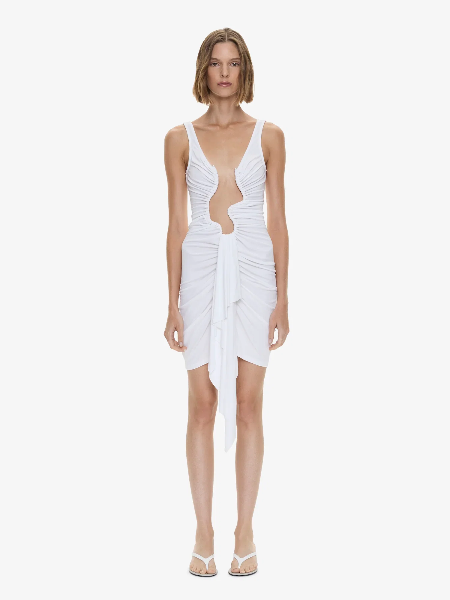 Image of Salacia Jersey Drape Mini Dress