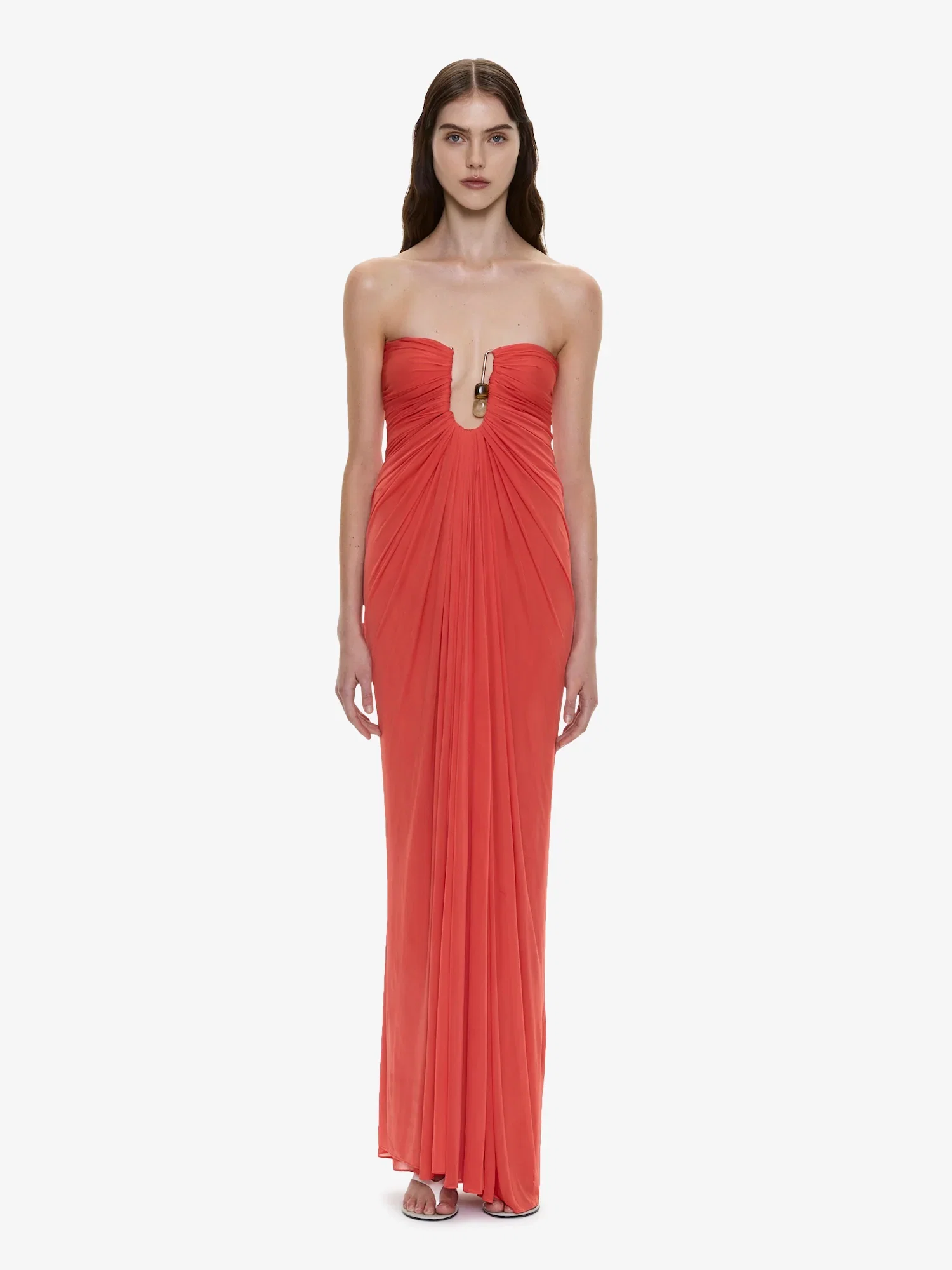 Image of Helix Crystal Strapless Gown