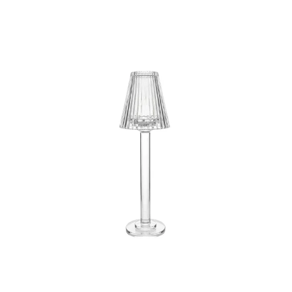 Image of 6 x Clear Crystal Glass Candle Lamps Medium