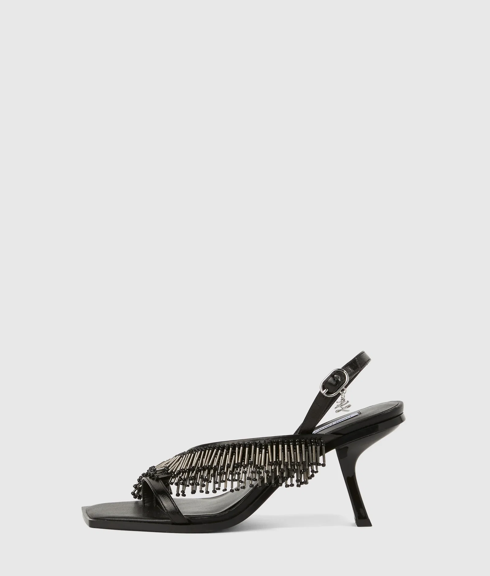 Image of Karmel fringe heeled slingbacks
