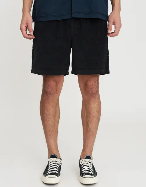 Cord Elastic Waist Walk Shorts