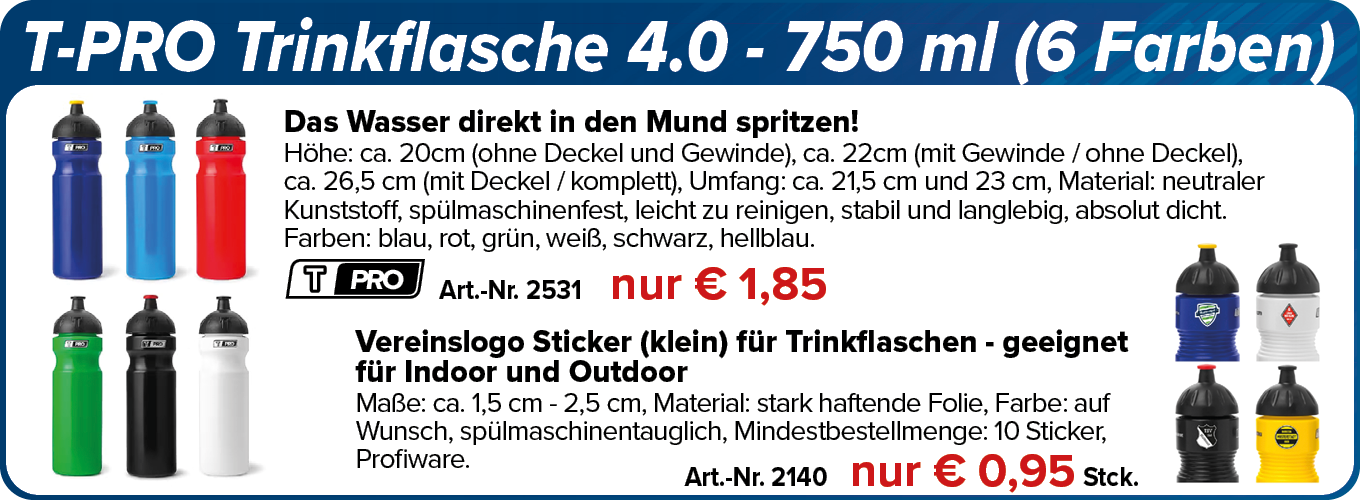 T-PRO Trinkflasche 4.0 - 750 ml (6 Farben)