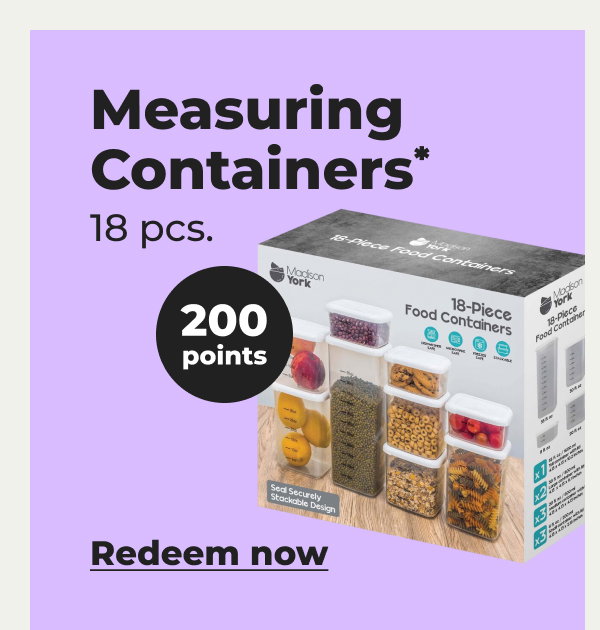 Measuring Containers* 18 pcs. - Redeem now
