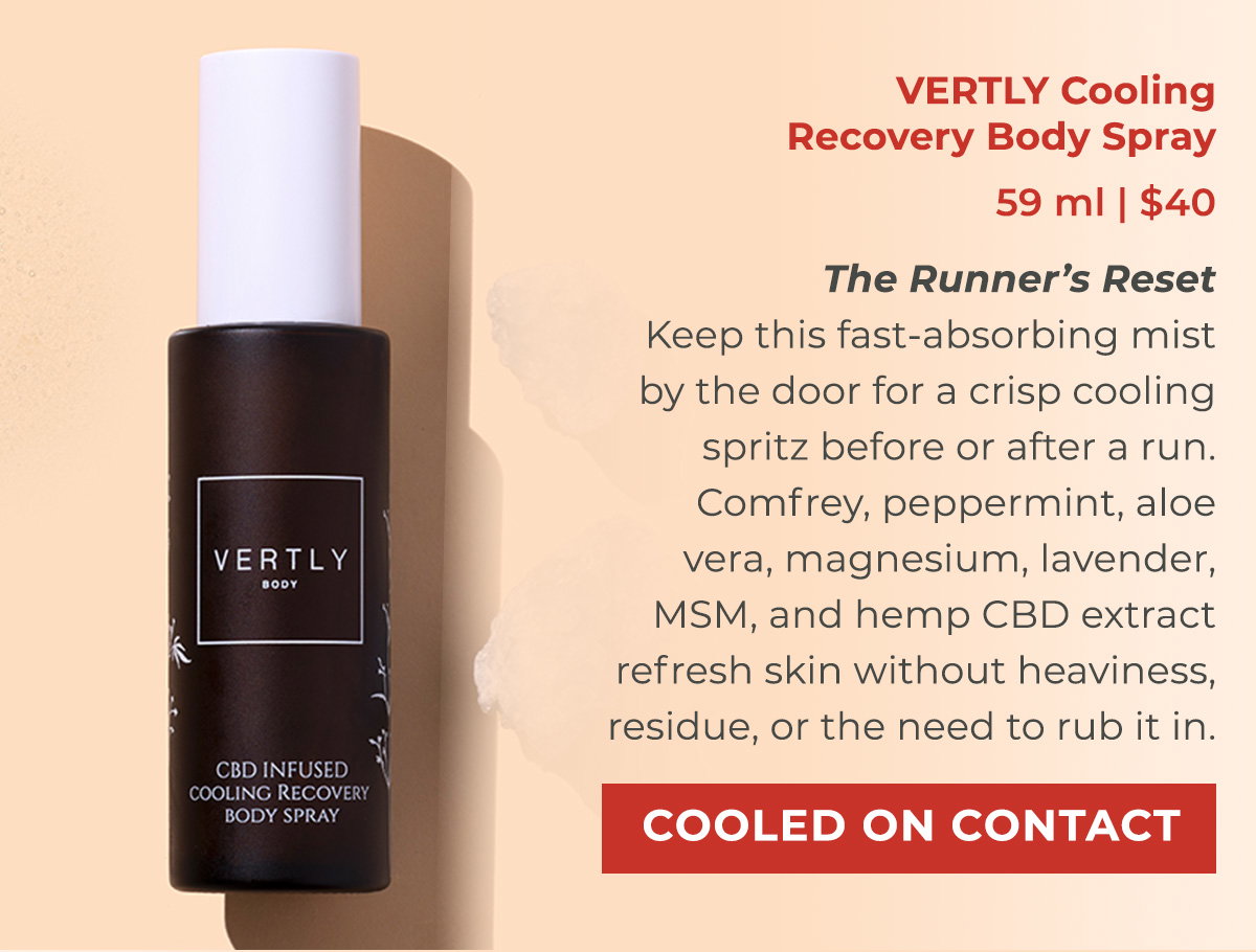 Vertly Cooling Recovery Body Spray - 59 ml | $40  