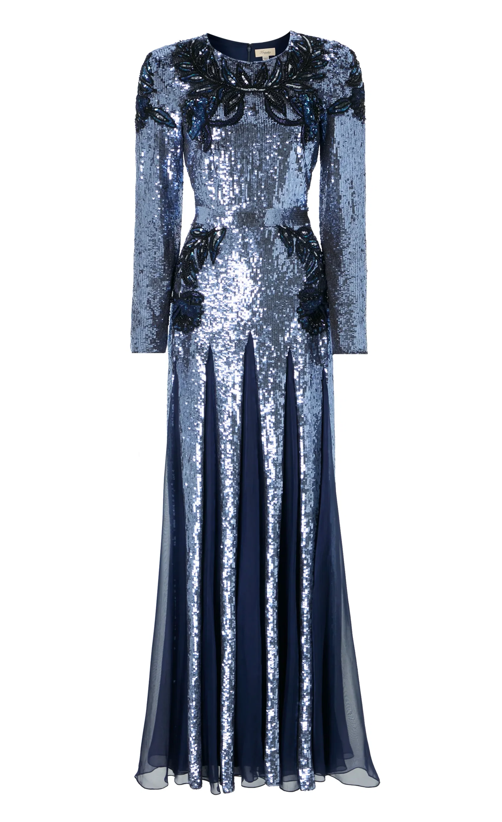 Image of Porta Sleeved Gown - Midnight