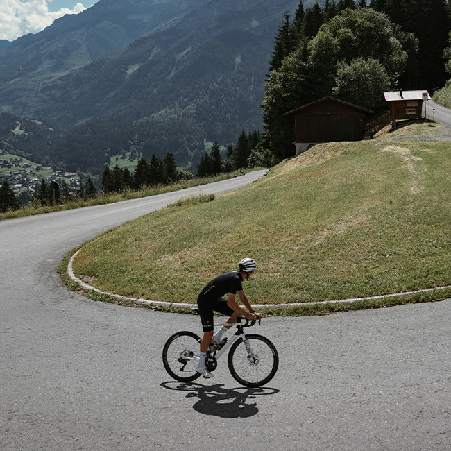 Man riding the ULTRA-RACE