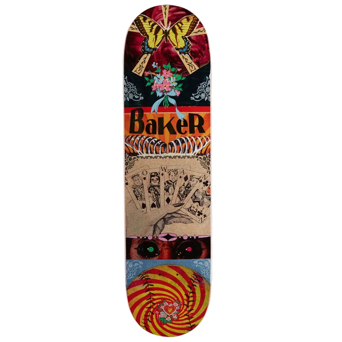 Image of Baker Rowan Zorilla Ephemera Skateboard Deck - 8.125"