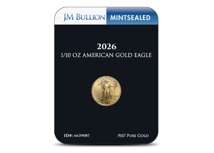 App-Only Deal: 2026 1/10 oz American Gold Eagle Coin (MintSealed, BU)