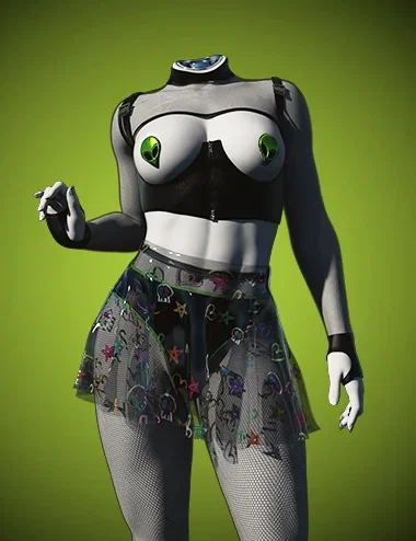 dForce Liquid Eclipse Costume for Genesis 9