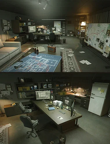 Polish Heist Planning Saferoom Scene