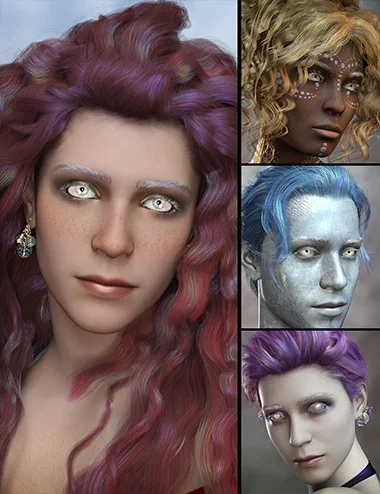 AB Iridescent Eyes and More for Genesis 9