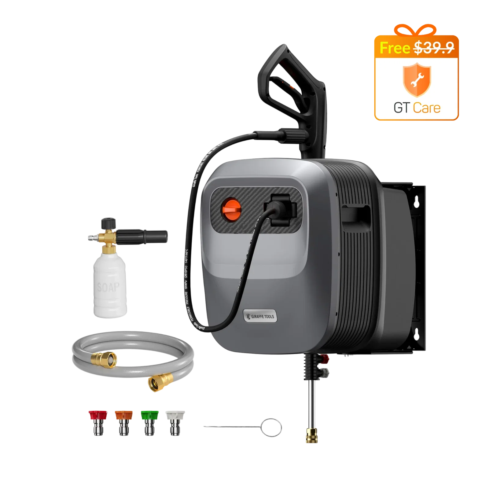 Grandfalls Retractable Pressure Washer G20 - Ordinary Hose