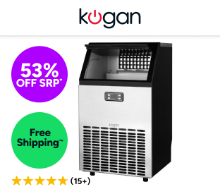 Kogan 65kg Commercial Ice Cube Maker Product Image