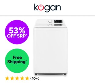 Kogan 12kg Top Load Washing Machine (White) Product Image