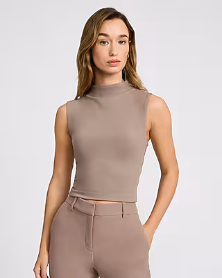 Body Contour High Compression Mock Neck Tank