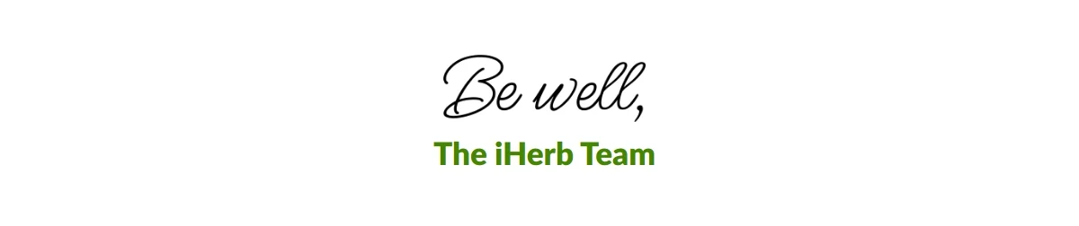Be well, The iHerb Team