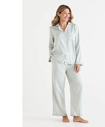 Gingham Frill Pyjama Set