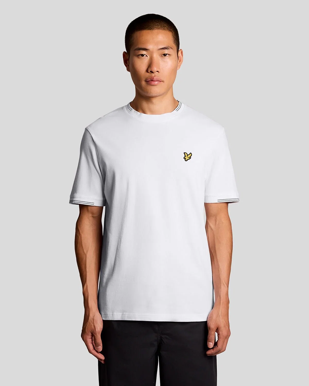 Image of Fine Cotton Tipped T-Shirt