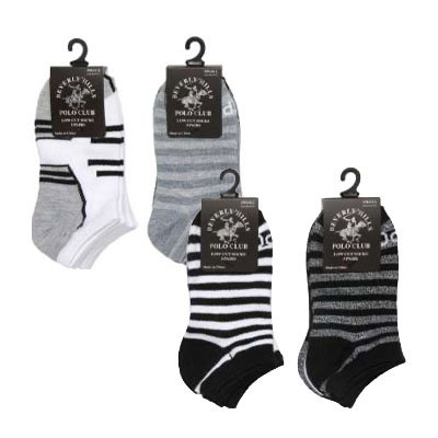 BHPC 3pr Kids NO SHOW Socks, Assorted Colors