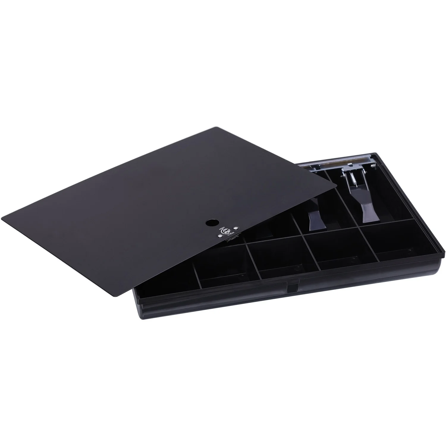 Image of Sparco Money Tray with Locking Cover, 16"x11"x2-1/4", Black (SPR15505)