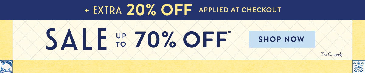 EXTRA 20% OFF* SALE 