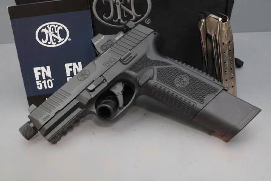 FNH FN 510 Tactical 4.71" 10mm w/Soft Case & Optic