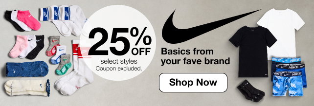 25% OFF select styles | Coupon excluded. | Basics from your fave brand | Shop Now