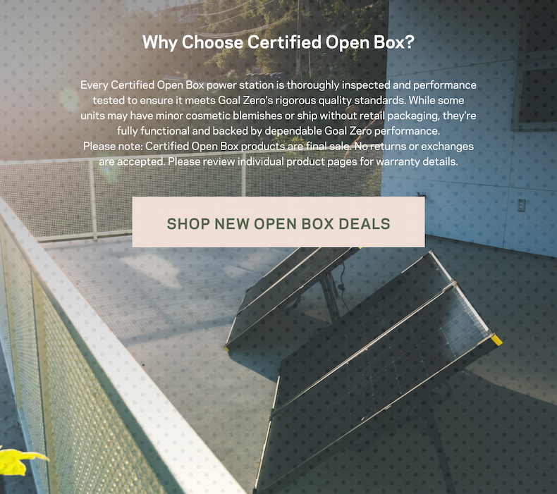Shop All Open Box