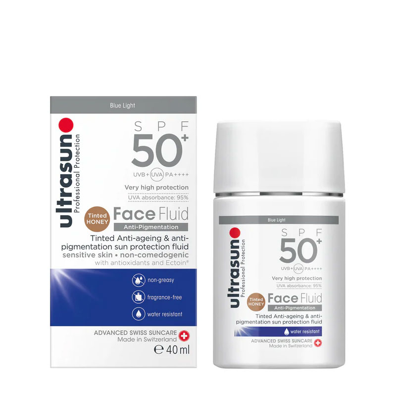 Image of Ultrasun Face Fluid Anti-Pigmentation Tinted SPF50+ 40ml