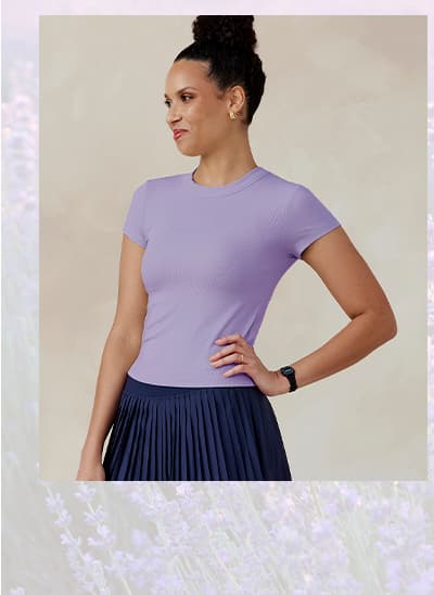 Microluxe Rib Short Sleeve