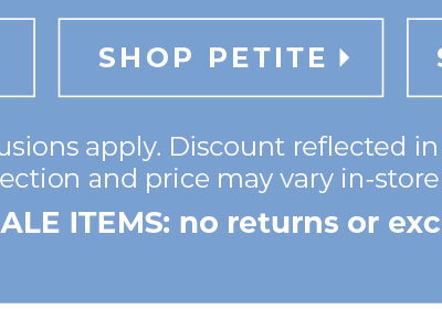 Shop Petite Clearance