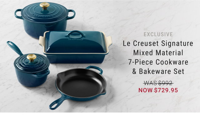 Le Creuset Signature Enameled Cast Iron 5-Piece Cookware Set - Sugg. $852 - our price $600