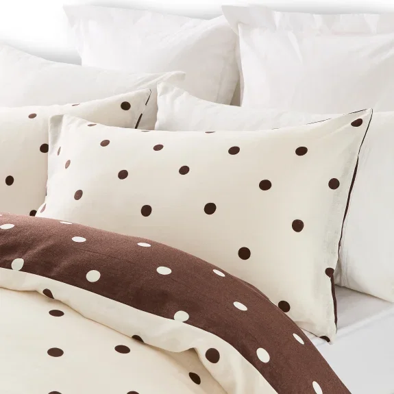 Reversible QB linen cotton quilt cover set $65.