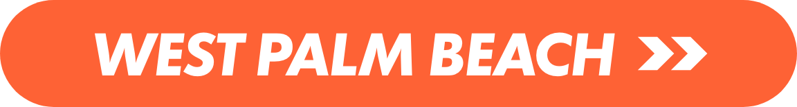 A bright orange rounded rectangular button features the text "WEST PALM BEACH" in bold white capital letters.