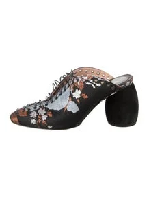 Floral Print Mules