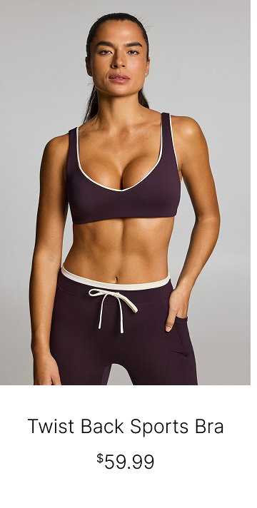 Twist Back Sports Bra