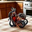 Rum Edition Glass 3D Octopus Bottle 3D Sculpted Octopus Collectors Edition Bottle Deep Sea Nautical Art Glass Decanter Aesthetic Decor Display Holder