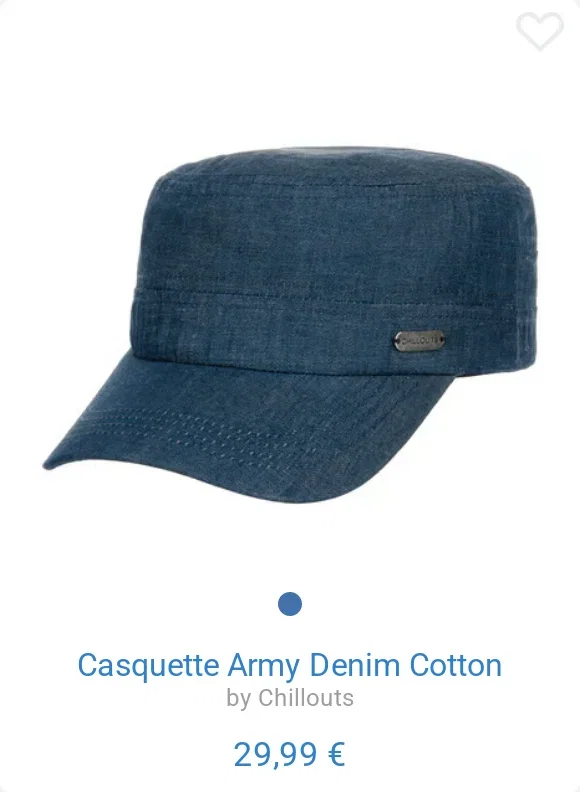 Casquette Army Denim Cotton by Chillouts