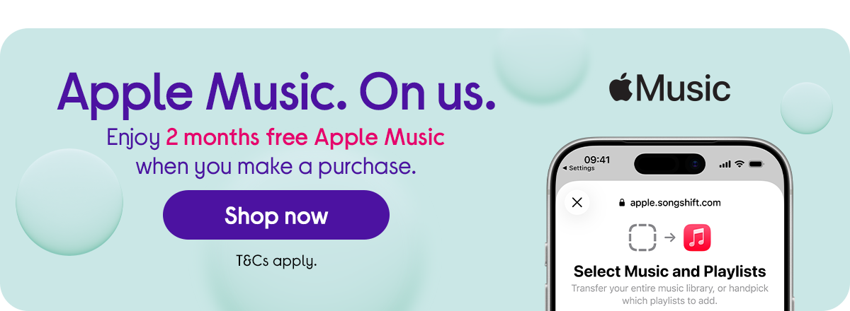 Apple Music. On Us. 