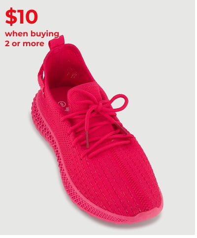 Shop Textured Knit Low Top Lace Up Sneakers
