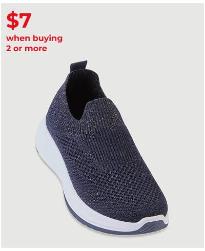 Shop Lurex Textured Knit Slip On Sneakers