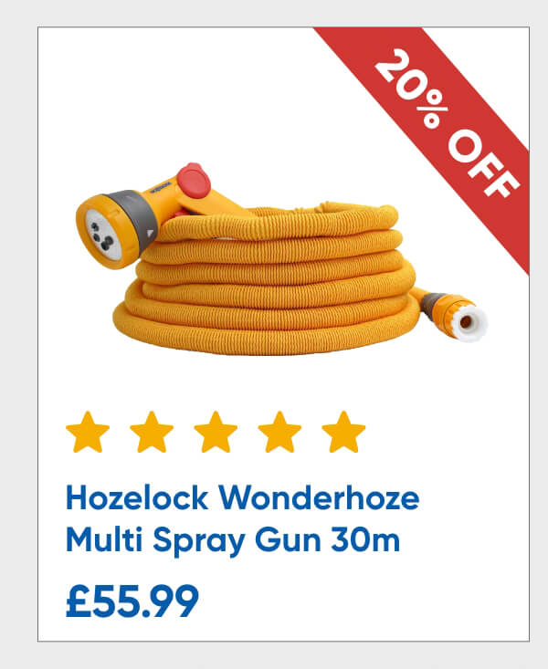 Hozelock Wonderhoze Multi Spray Gun 30m