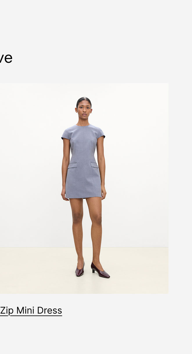 Zip Mini Dress