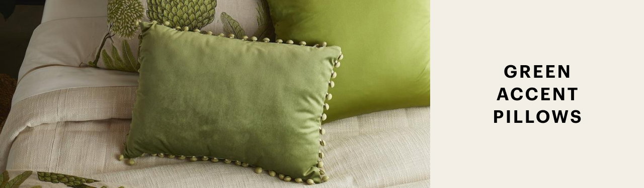 Green Accent Pillows