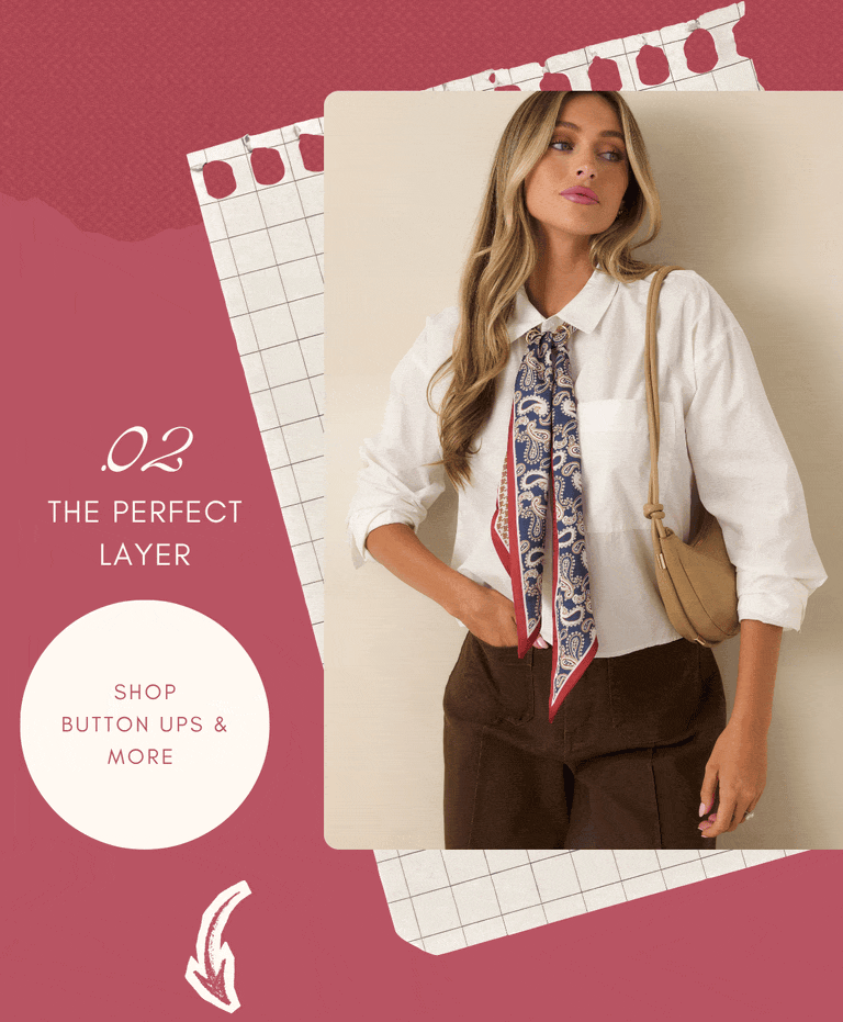 "The perfect layer. Shop Button Ups & More."